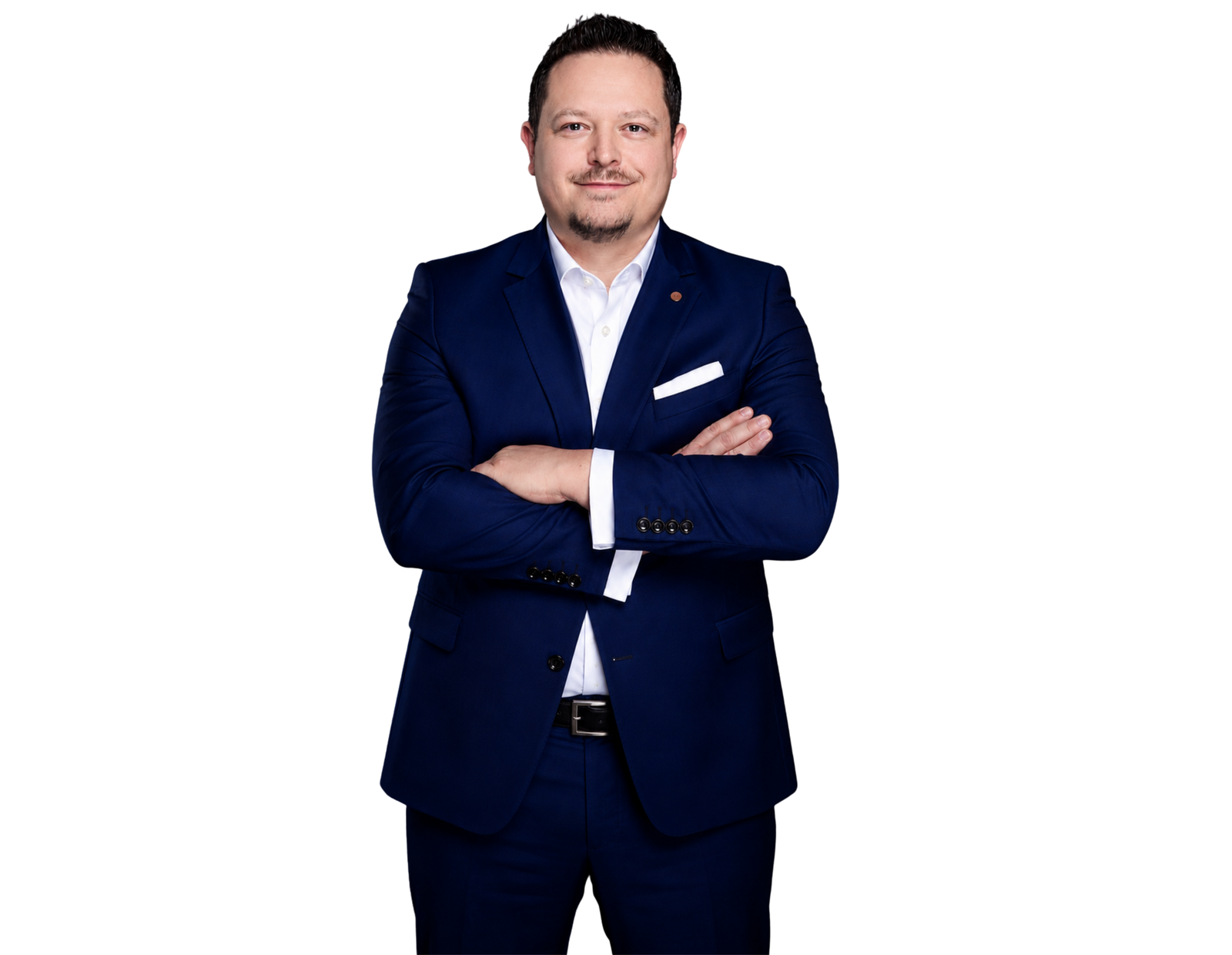 Mark Seifert im blauen Anzug